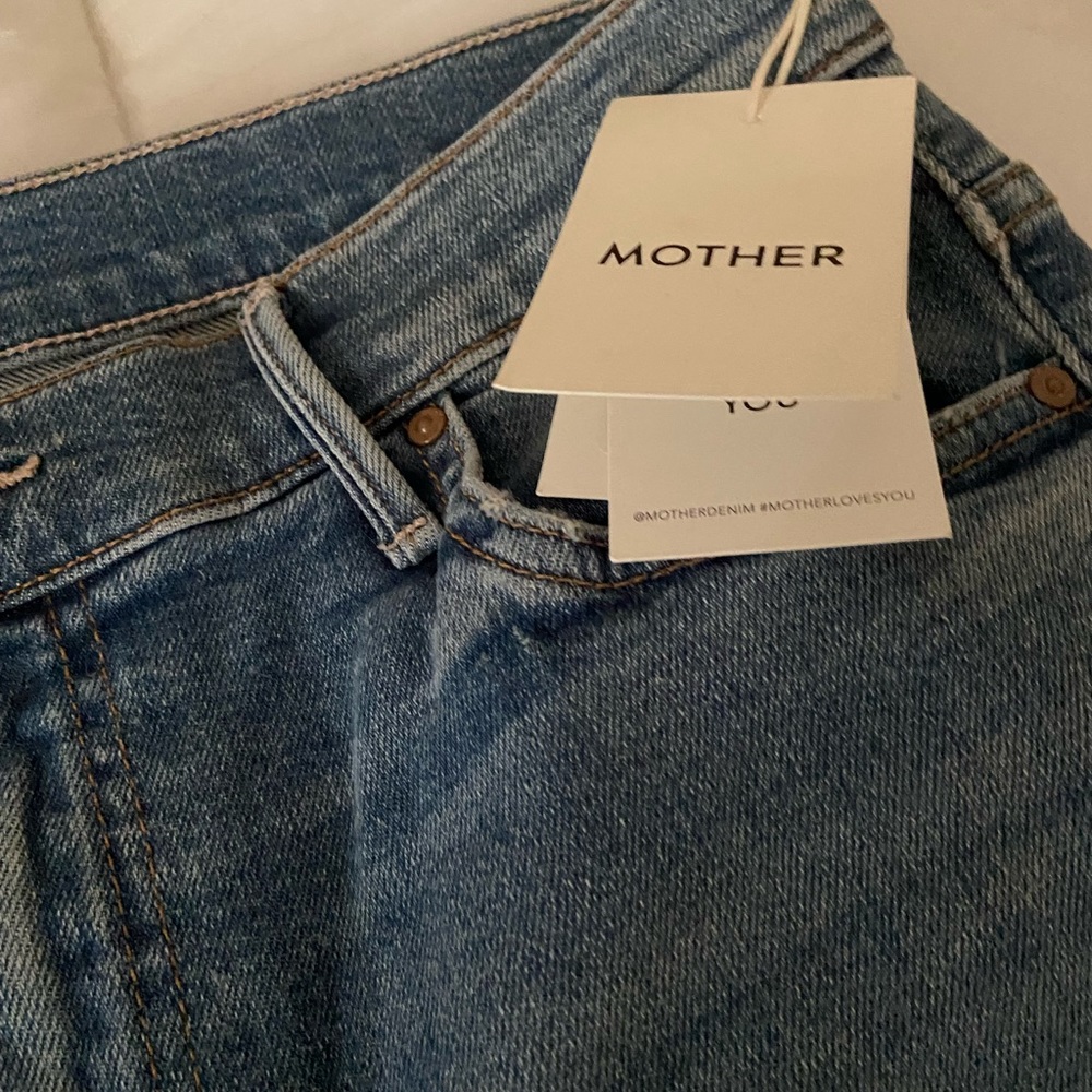 MOTHER THE INSIDER CROP STEP FRAY  HIGH WAIST WITH STRETCH